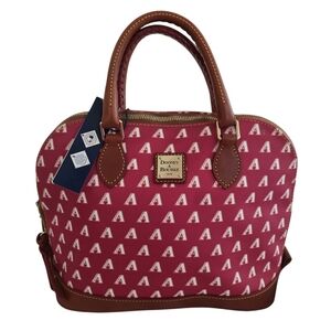 NWT Dooney & Bourke Red Arizona Diamondbacks Zip Zip Satchel Bag